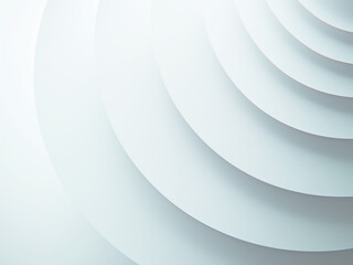 白い曲面が重なり合い滑らかな陰影を作る抽象的な背景