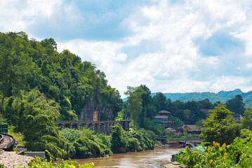 クラセー橋駅・泰緬鉄道　สะพานรถไฟ ถ้ำกระแซ　Thamkasae Bridge station