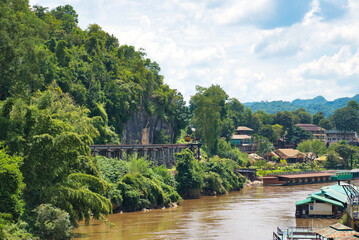 クラセー橋駅・泰緬鉄道　สะพานรถไฟ ถ้ำกระแซ　Thamkasae Bridge station