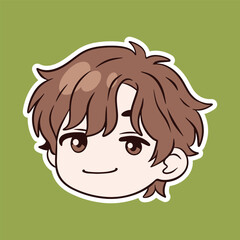 Cute Boy Angry Cartoon Expression Sticker
