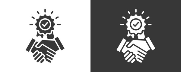 Commitment Icon Set Vector Collection Isolated In Black And White