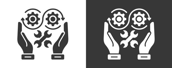 Skills Icon Set Vector Collection Isolated In Black And White