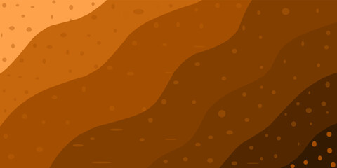 Wavy brown gradient background. Wavy background concept. Gradient brown color for design needs.
