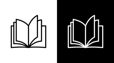 Book With Icon Set Design