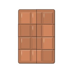 Milk Chocolate Bar Illustration
