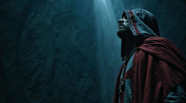 Knights templar Cloaked Templar Knight Illuminated by Divine Light