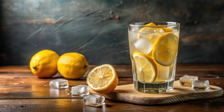 A glass filled with a refreshing drink made from lemons and sugar - Powered by Adobe