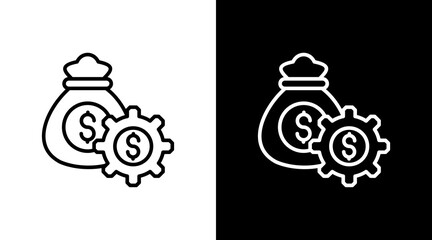 Money Management With Icon Set Design