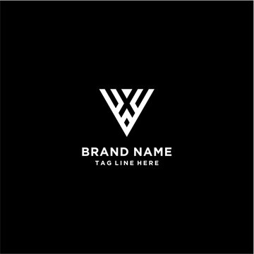 Letter VX Triangle Logo Design Vector Template