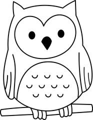 Cute baby penguin coloring page for kids