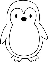 Sweet baby owl coloring page for kids