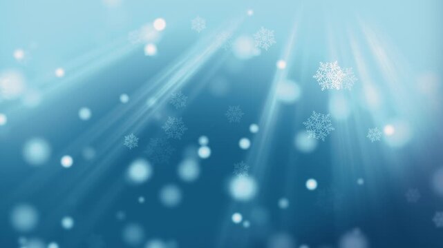 Christmas background, Beautiful realistic snow flakes falling animation on a colorful screen background, perfect for winter themes, Christmas videos, festive intros, and background effects.