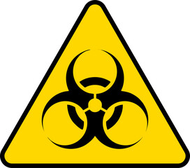 biohazard warning sign vector