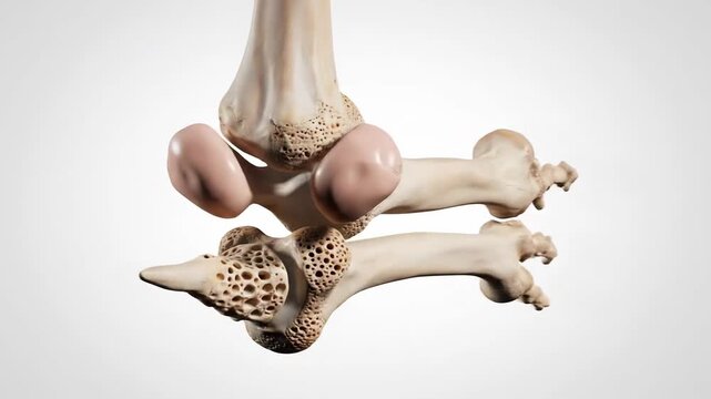 Anatomical illustration of the human radius and ulna bones with styloid processes