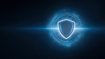 Cybersecurity digital shield network protection data security technology encryption privacy pulsates with luminous glow, symbolizing strong defense and calm confidence online safety within