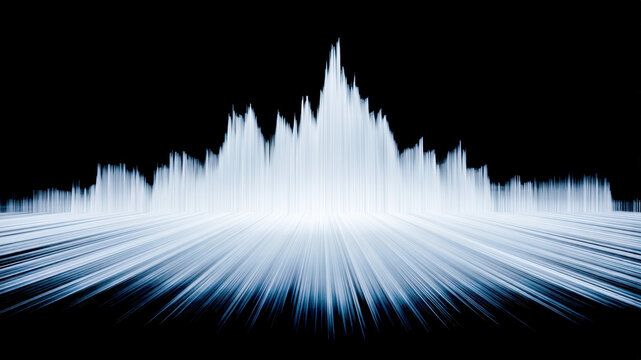 Futuristic data spectrum light abstract energy wave glow digital dynamic technology shapes rise like spectral city as information pulses radiant wave, serene vision of data flow and luminous power