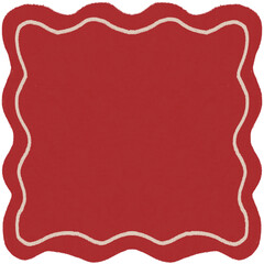 red background with frame