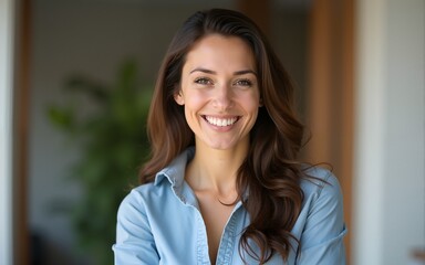 Portrait of female entrepreneur. High quality