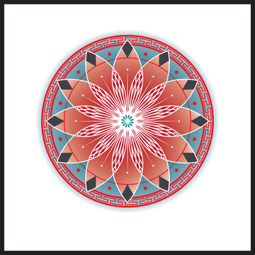 flower geometric ornament
