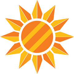 Modern sun and solar energy logo design
