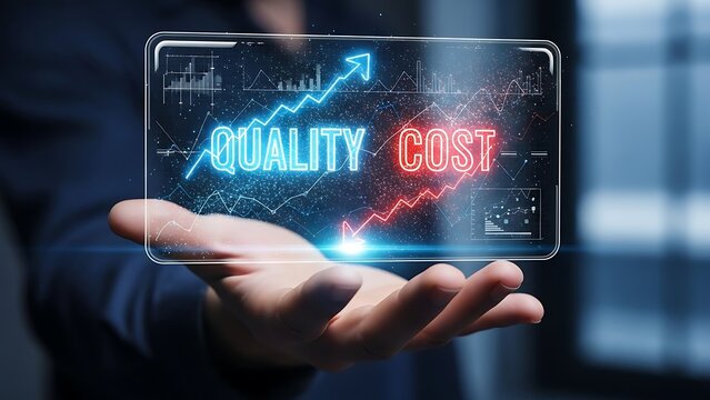 Boost quality, reduce costs with data analytics insights in hand for business success, showing growth and efficiency, highlighting powerful strategies