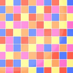 背景素材_タイル_丸_カラフル