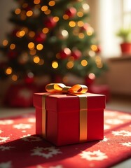 Festive  Christmas  Gift Boxes with Christmas Tree