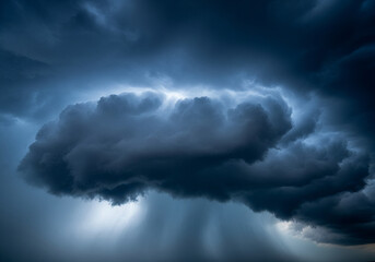 storm clouds and lightning
