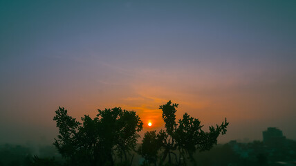 Rich Colorful Nature Background Vibrant Outdoor Scenery