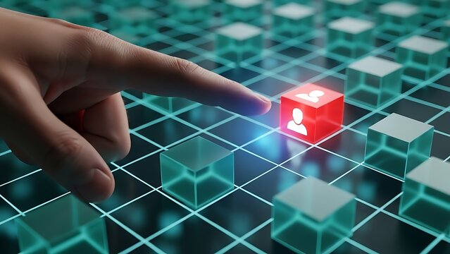 Conceptual image of a biohazard network illustrating the rapid spread of a dangerous epidemic or biological threat with copy space