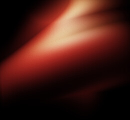 Grainy orange bold light streak on black background