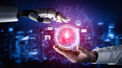 AI monitoring and detecting cybersecurity threats, identifying data breaches and system vulnerabilities to enhance digital protection and prevent cyberattacks Parse