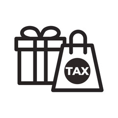 Consumer Goods Tax Line Icon of Excise Tax Icon Set