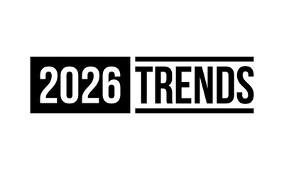 2026 trends, vector icon isolated on white background