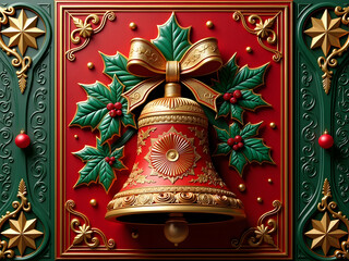Classic Christmas Bell & Wreath