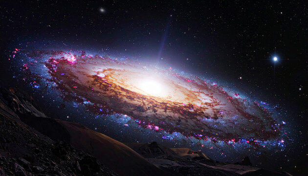 宇宙　惑星　生成AI　背景　