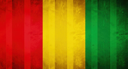 Vibrant Textured Background with Bold Red, Yellow, and Green Stripes, Symbolizing Unity for Black History Month Celebrations