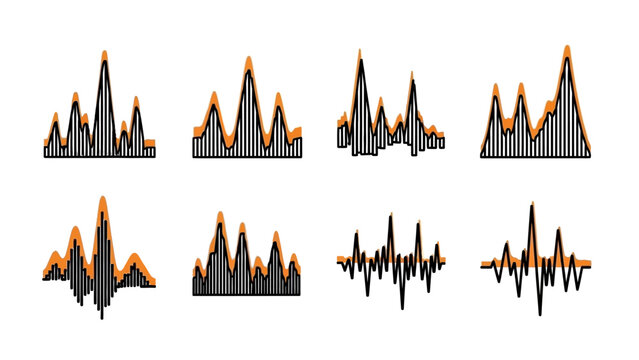 Abstract Visualization of Audio Waveforms with Amplitude Envelope for Data Analysis