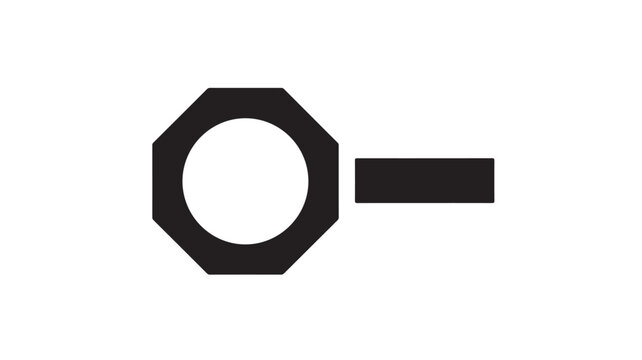 Toggle switch icon simple flat vector design element for user interface and app design isolated on white background