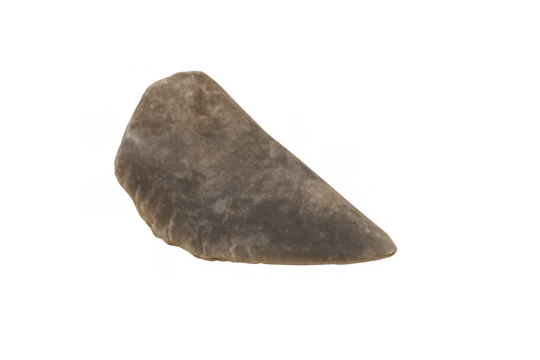 Prehistoric flint stone tool artifact with sharpened edge