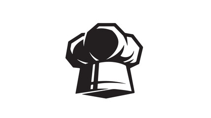 Chef hat vector icon simple flat design element isolated on white background for culinary or restaurant use