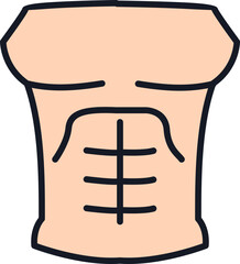 Linear Color Gym Fitness Icon Element