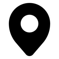 Pin location icon for map and navigation