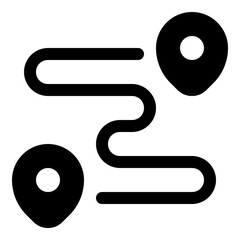 Path icon for direction and journey