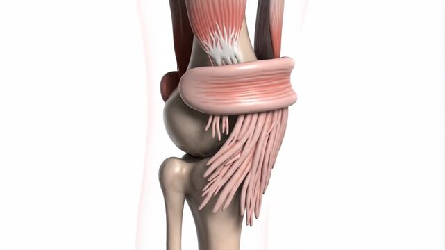 Animated 3D Model of Human Knee Anatomy, Focus on MCL