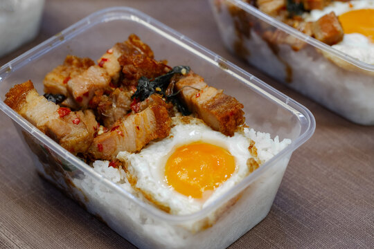 Basil, Rice - Food Staple, Pork, Thai Food, Meal