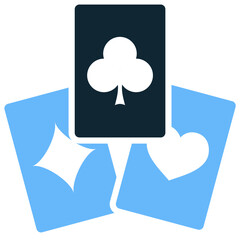 Poker Card Icon Vector Ideal for casino, gambling, luck, and game graphics. Symbolizes chance, betting, competition, and card games.