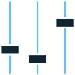 Equalizer Icon Vector Ideal for audio, music, sound settings, and technology graphics. Symbolizes sound control, audio fidelity, and technical adjustment.