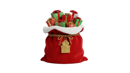 santa claus with gifts