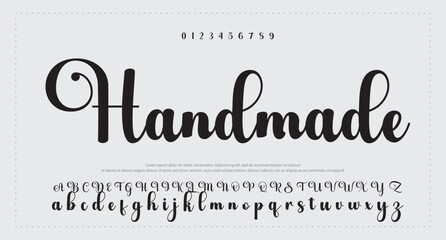 Signature script lettering font 